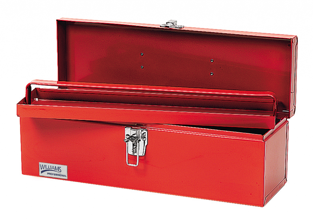19&#34; Flat Top Tool Box Red