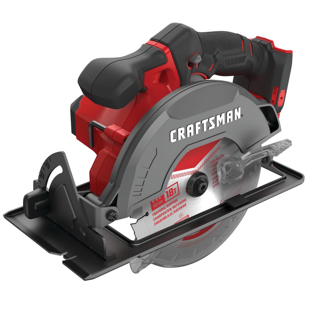 CRAFTSMAN V20* Cordless 6-1/2-in. Circular Saw (Tool Only)
