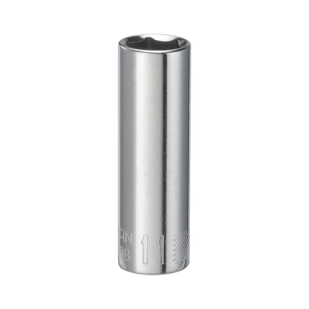CRAFTSMAN Deep Socket, Metric, 1/4-Inch Drive, 11Mm, 6-Point