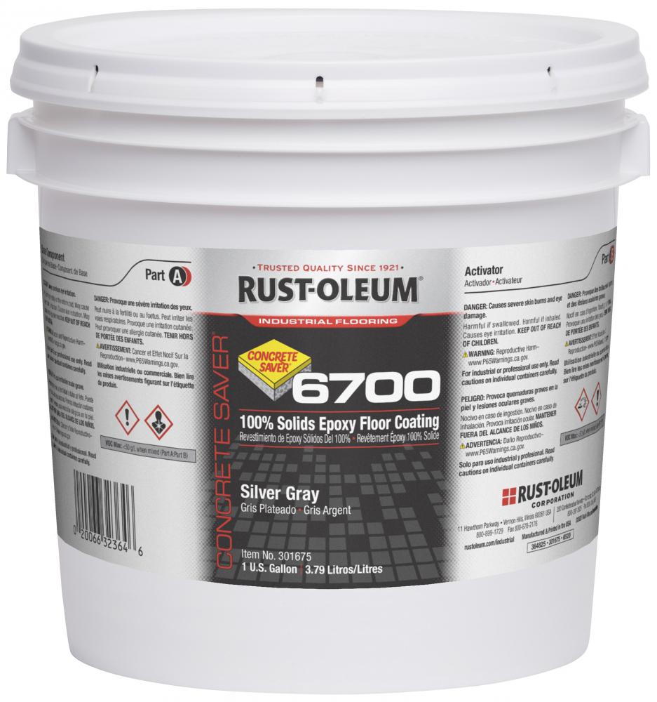 Rust-Oleum Concrete Saver 6700 Silver Gray 1 Gallon Kit, 1 Gallon Kit