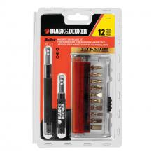 BLACK AND DECKER B4120M - BLACK+DECKER Drive Guide Sd Bit Carded-Bullet, 12-Piece